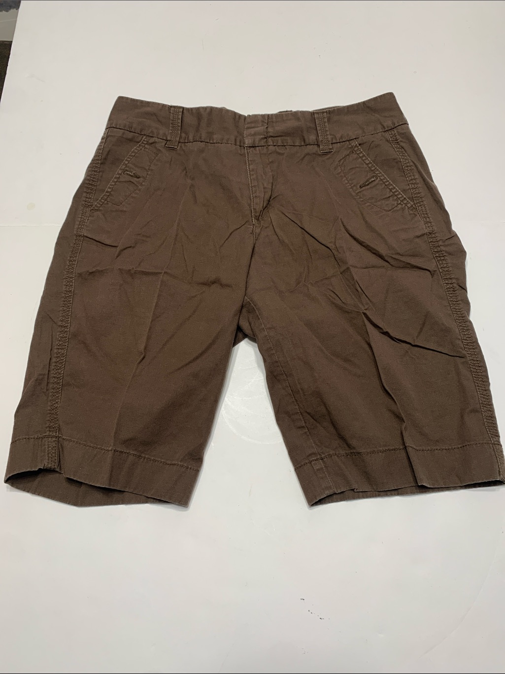 Tommy Hilfiger Boys Brown Flat-Front Shorts
